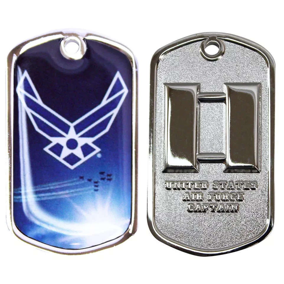 1 3/4" Air Force Captain coin with PVC sleeve coin