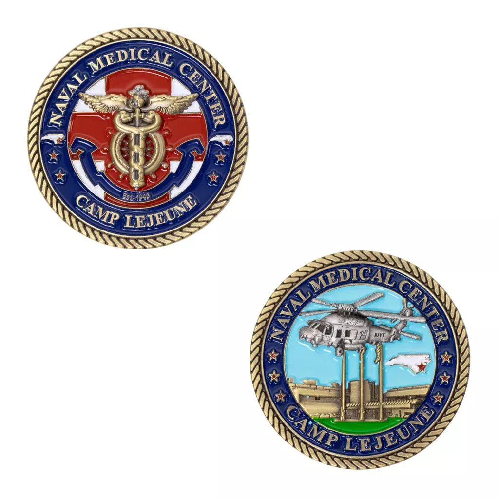 1 3/4" Naval Medical Center Camp Lejeune Coin