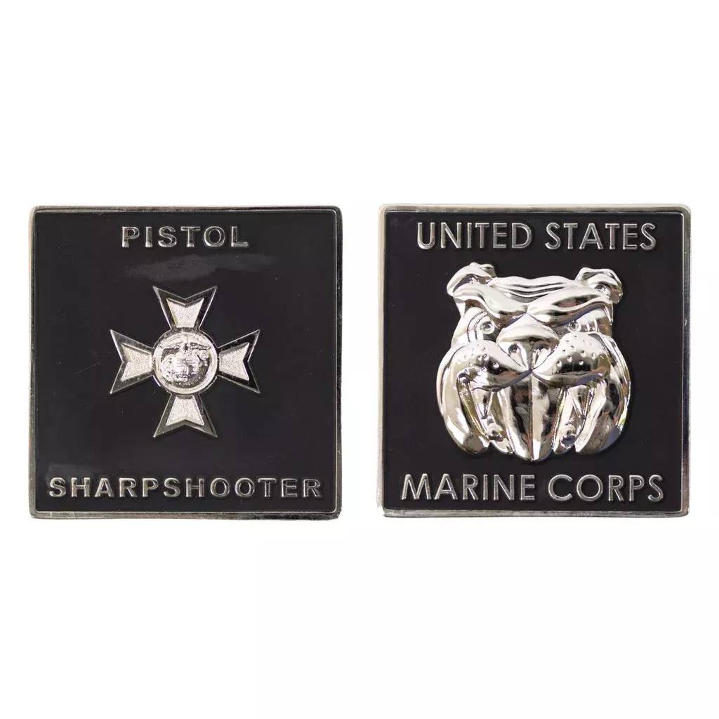 1 3/4" USMC Pistol Sharpshooter Coin