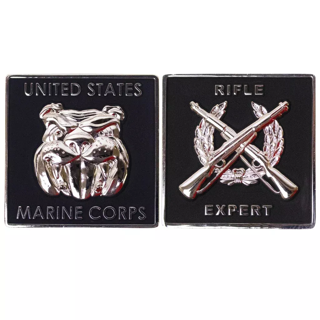1 3/4" USMC Rifle Expert Coin