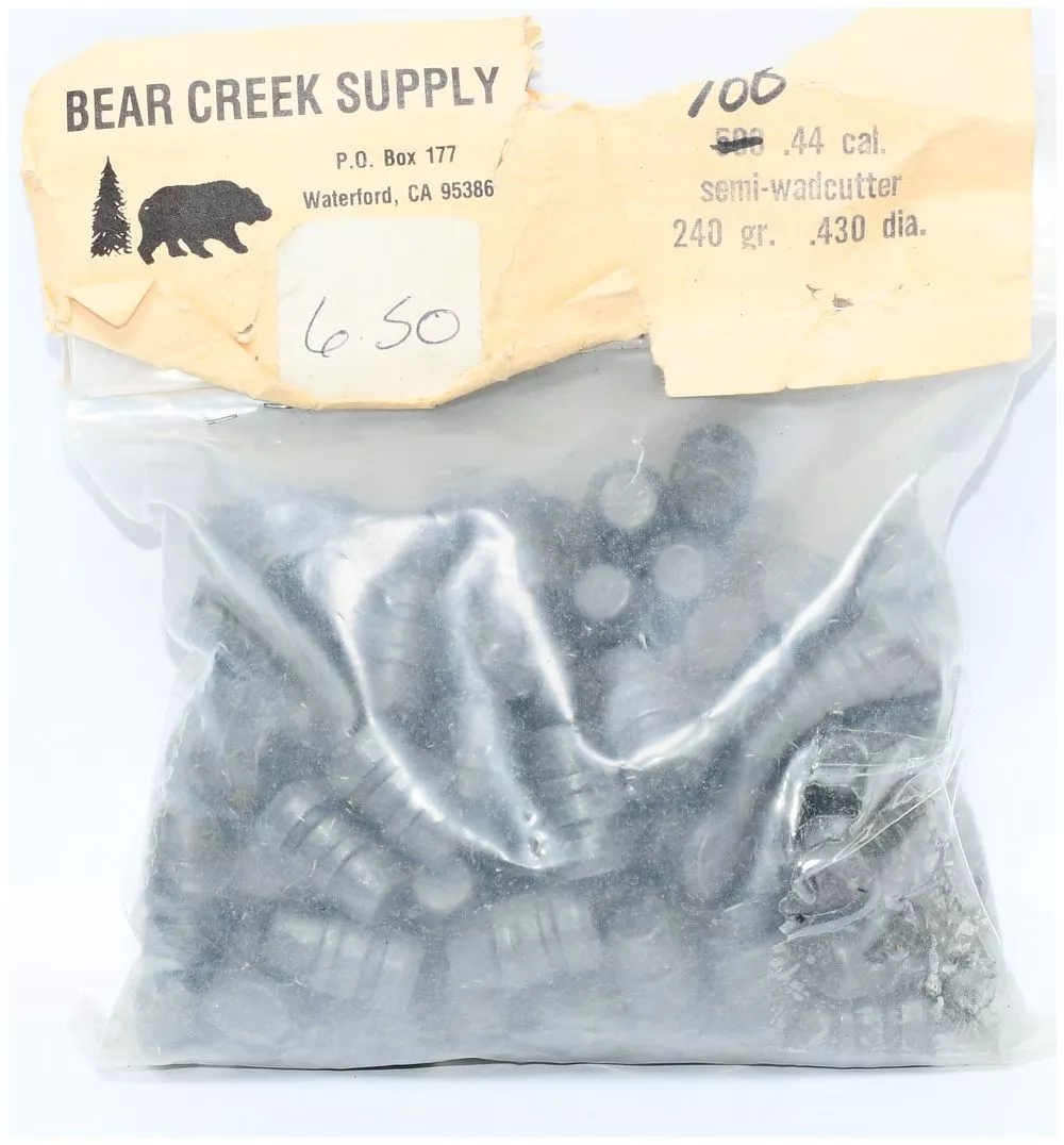 100 Count .44 Caliber Semi-Wadcutter 240 Grain .430 Diameter Bullet Tips by Bear Creek Supply