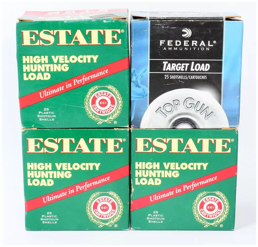 100 Rounds of 20 Gauge Estate and Federal Shotgun Ammunition