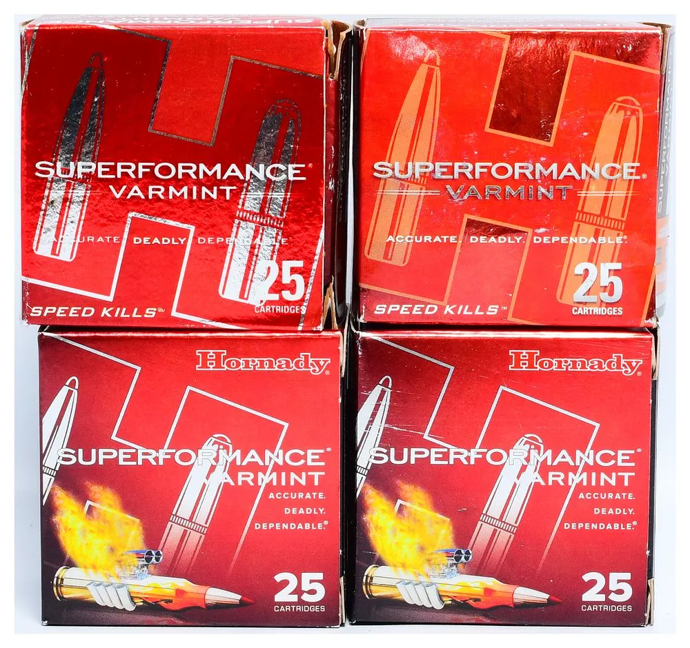 100 Rounds Hornady Superformance Varmint .17 Hornet 20 gr V-MAX Ammunition, Product #83005