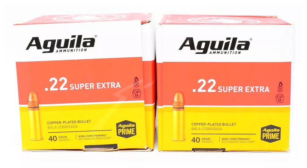 1000 Rounds of Aguila .22 Long Rifle Super Extra 40 Grain Copper Plated Rimfire Ammunition