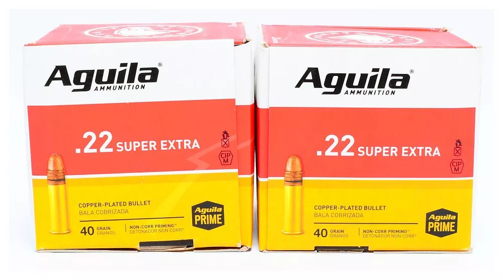 1000 Rounds Aguila Super Extra High Velocity .22 Long Rifle 40 Grain Ammunition