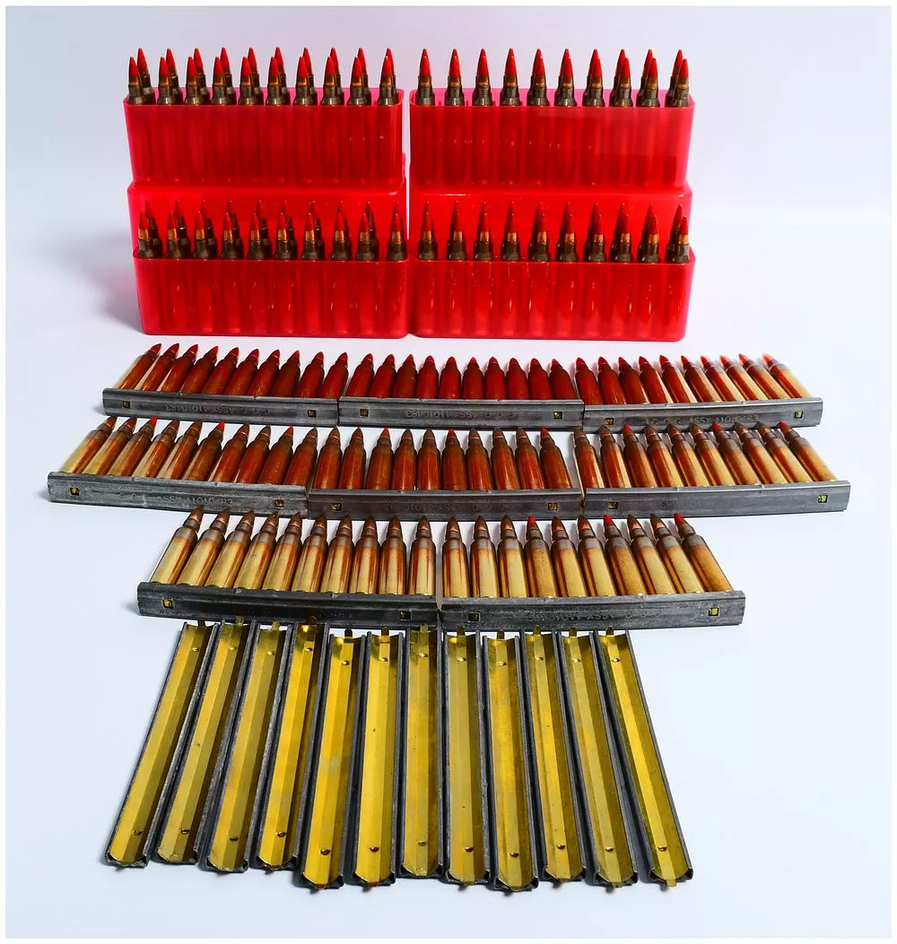 160 Rounds .223 Remington Red Tip Ammunition with 12 Stripper Clips