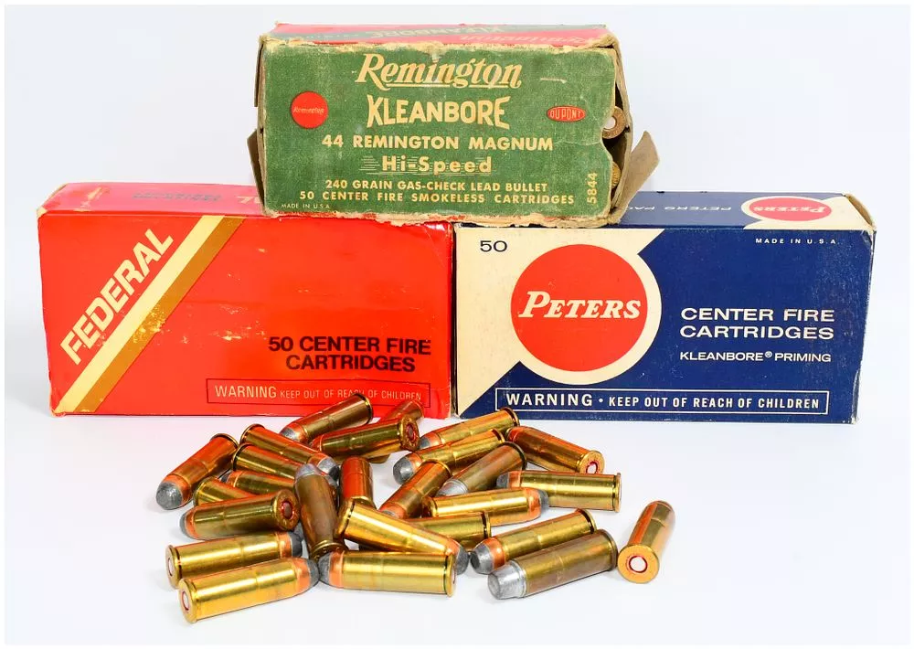 176 Mixed Rounds of Remington, Federal, and Peters Center Fire Cartridges, including .44 Remington Magnum