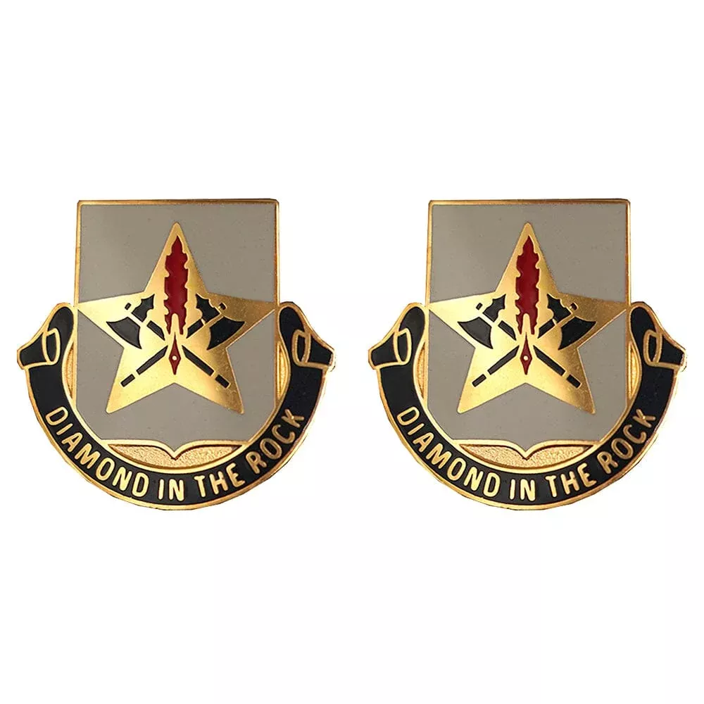 177th Finance Battalion Unit Crest (DIAMOND IN THE ROCK)