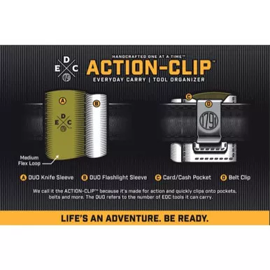 1791 Action Clip Duo - Chestnut #AC-DUO-CHN-A