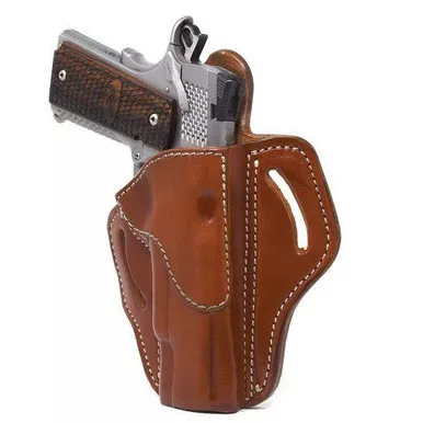 1791 Gunleather BH1 Right Hand 4" To 5" Barrel 1911 OWB Open-Top Holster, Classic Brown #BH1-CBR-R