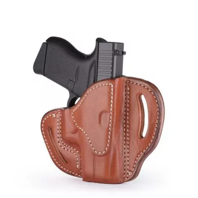 1791 Open Top Belt Holster for Small Frame Firearms - Classic Brown - RH