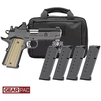1911 OPERATOR AOS 9MM 4.25''BBL (4)9RD MAG W/VIRIDIAN RFX11