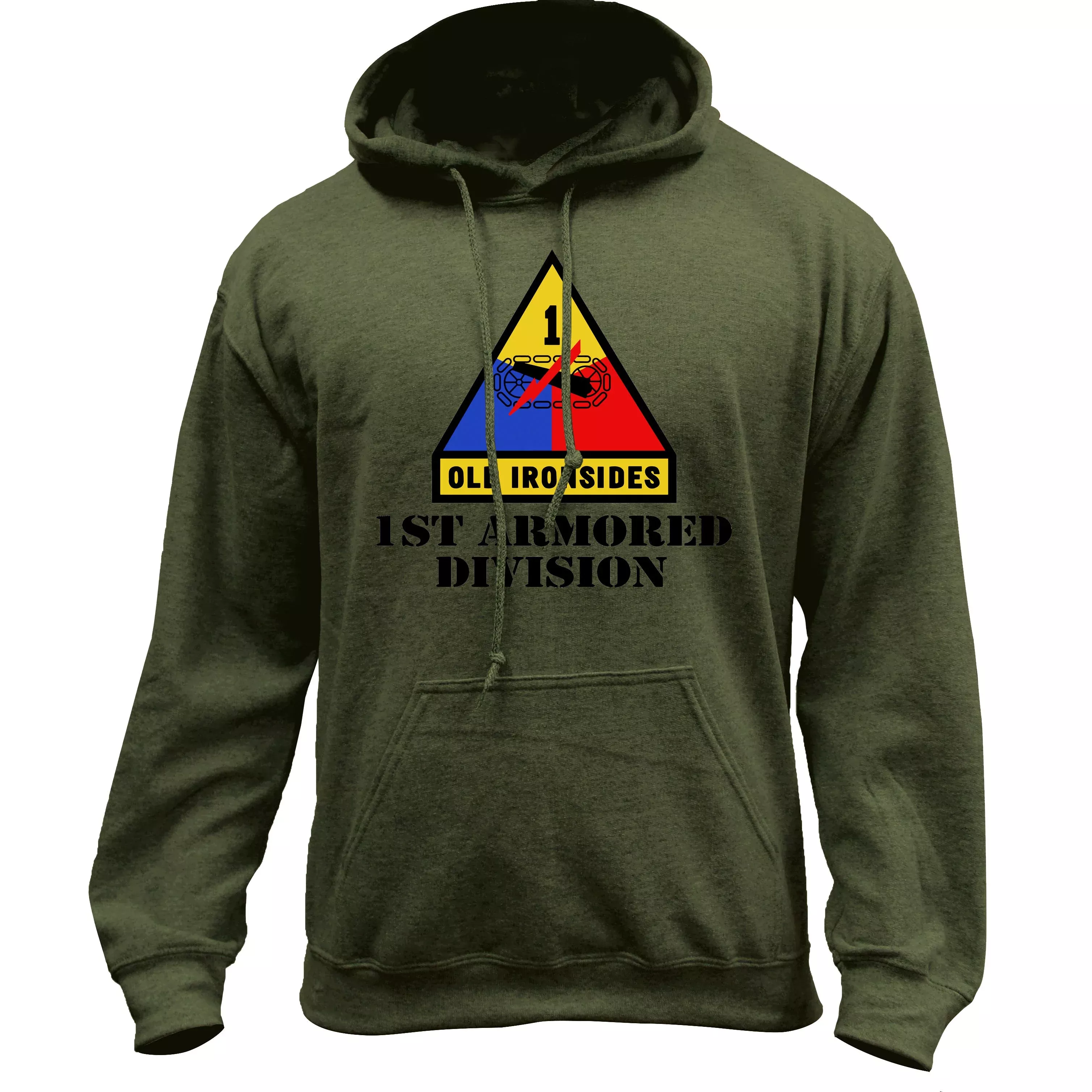 1st Armored Full Color Pullover Hoodie