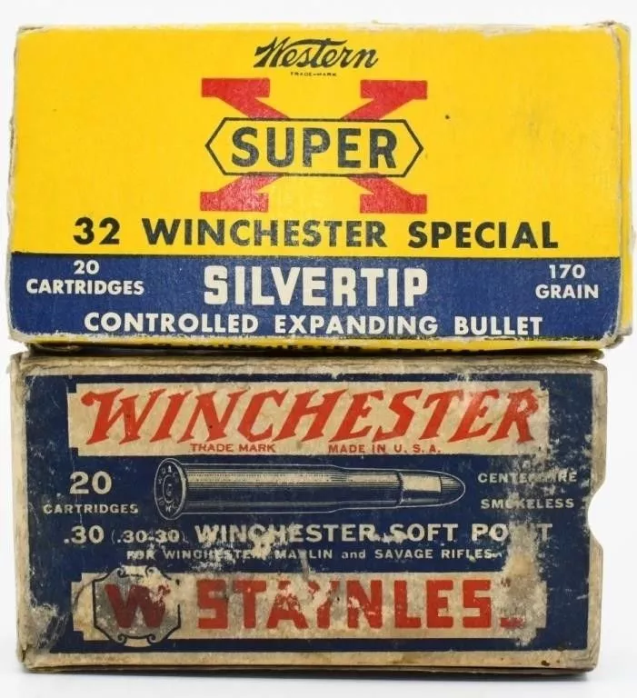 25 Rounds Of Collector .32 Win & .30-30 Win Ammo