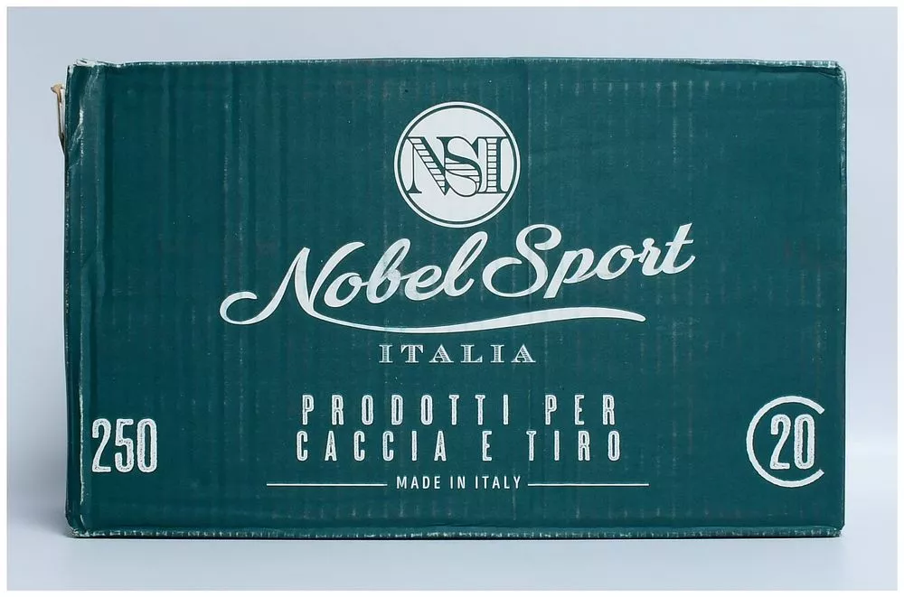 250 Rounds Nobel Sport Italia NSI Target Steel 20 Gauge 2 3/4" Shotgun Shells
