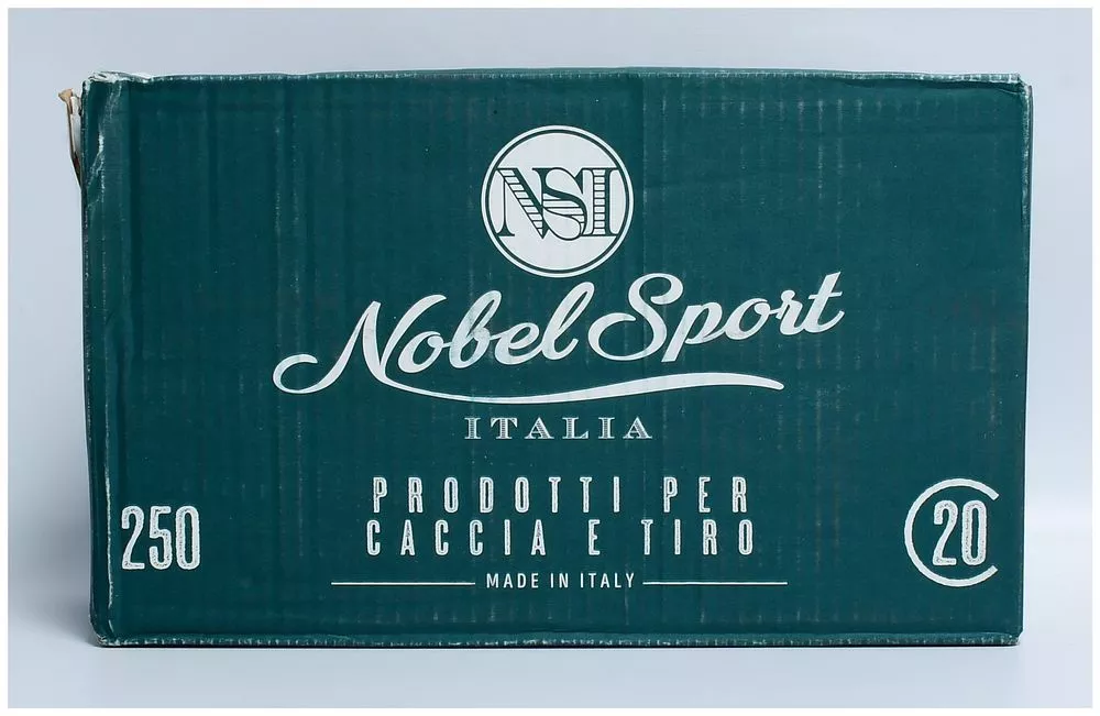 250 Rounds of Nobel Sport Italia NSI Target Steel ANS20ST7 20 Gauge Ammunition