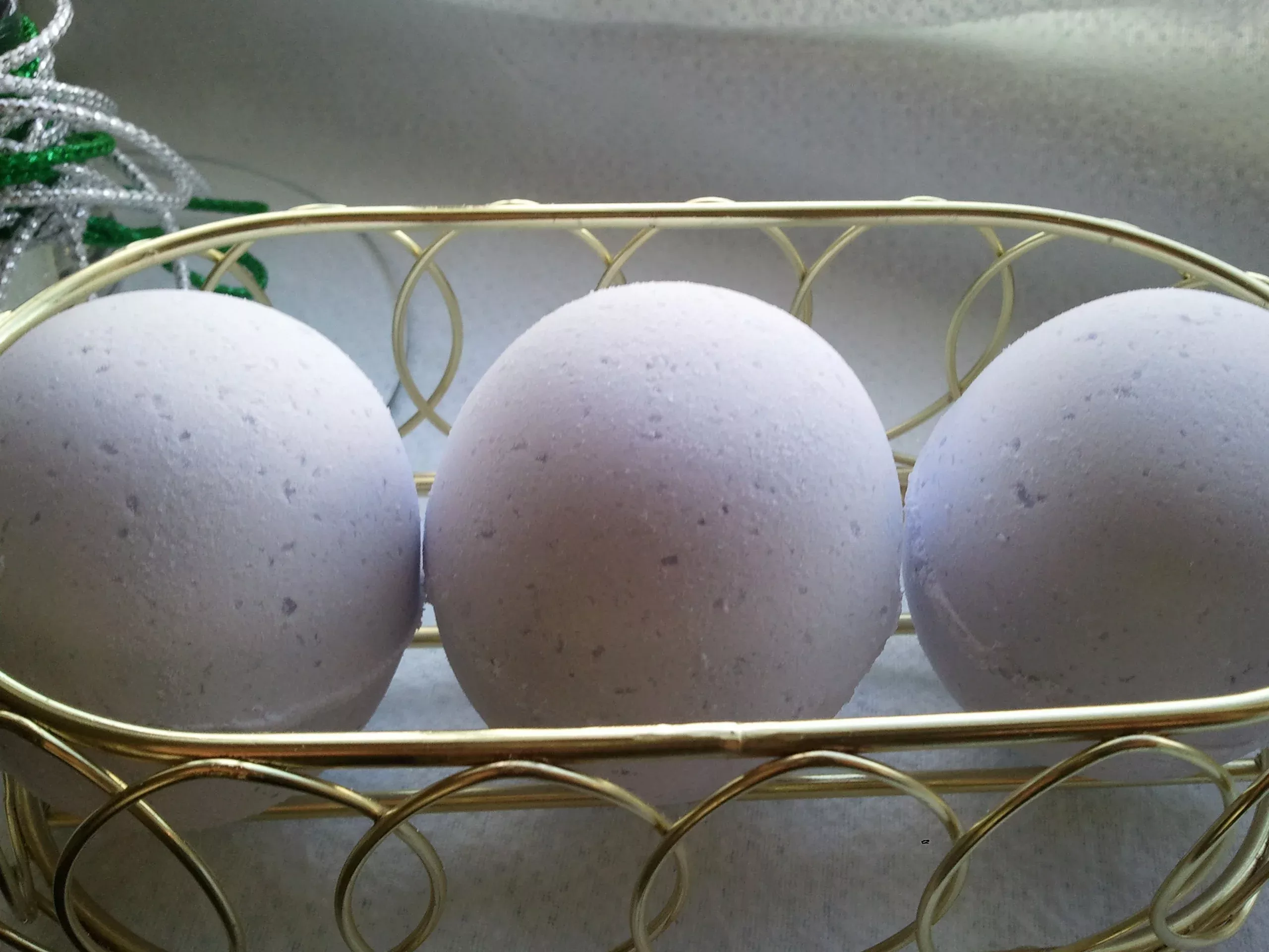3 bath bombs 5 oz each (Lavender) individually wrapped, bath fizzies, great for dry skin
