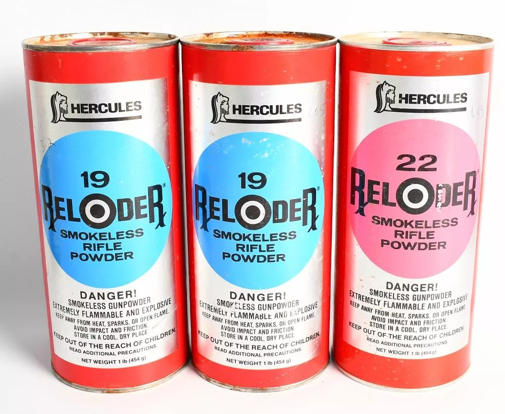 (3) Hercules Smokeless Rifle Powder #19 & #17