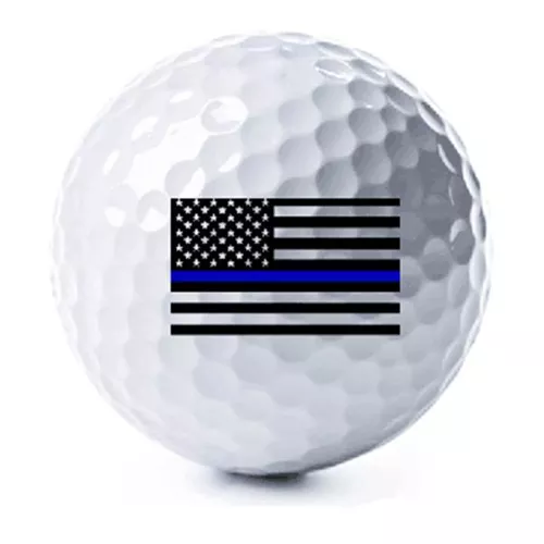 3 Pack – Thin Blue Line American Flag Golf Balls