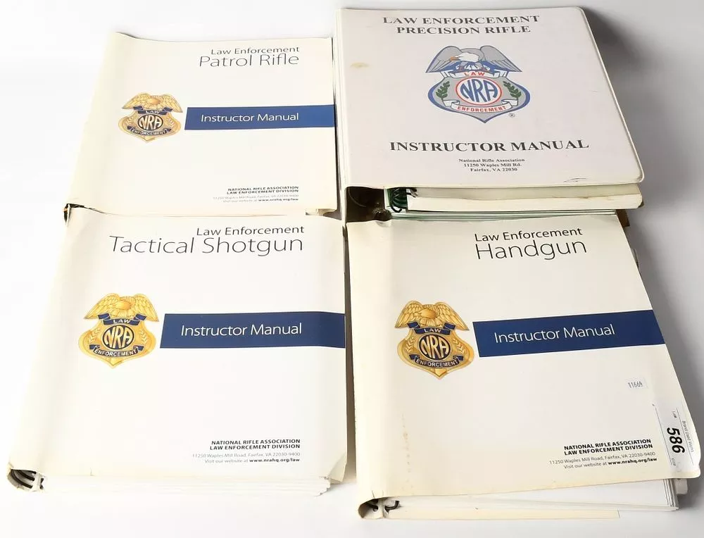 (4) Binders Law Enforcement Instructor Manuals