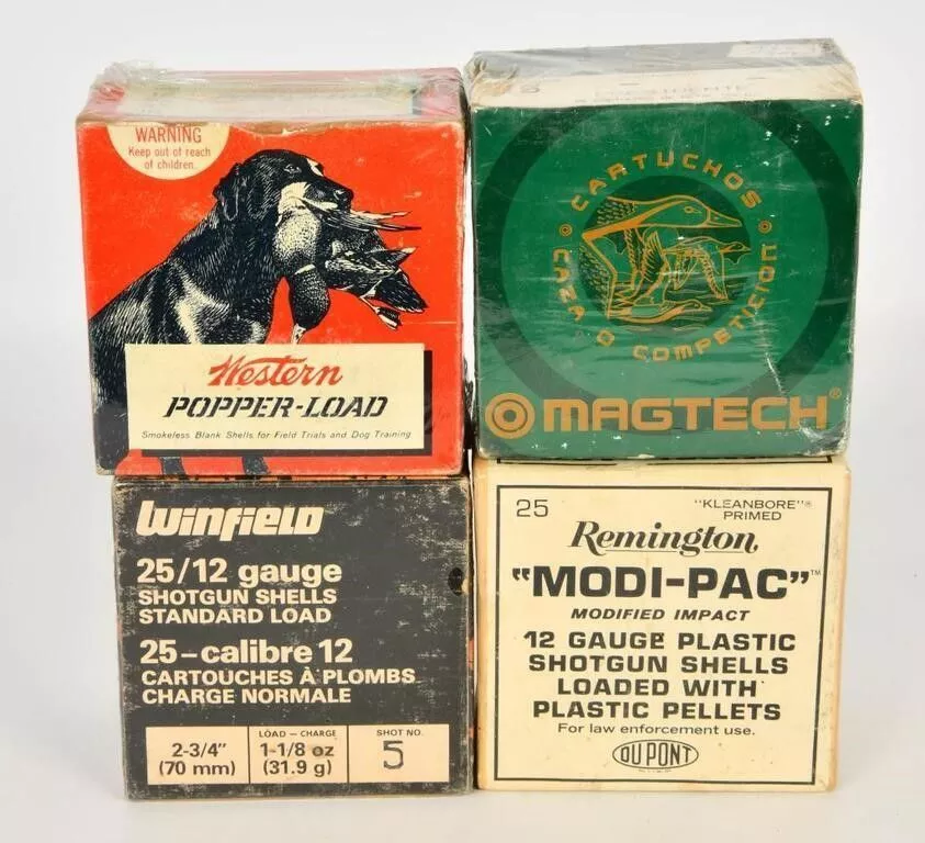4 Collector Boxes of 16 Ga & 12 Ga