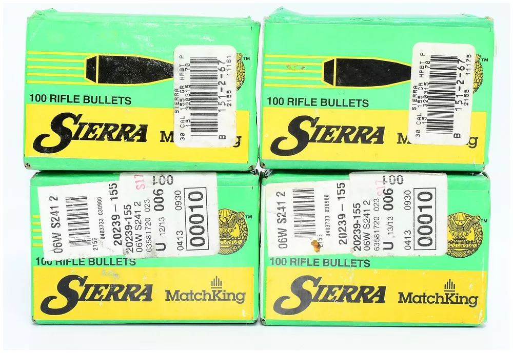 400 Count Sierra MatchKing & Palma Match .308 Caliber 155 Grain HPBT Bullet Tips