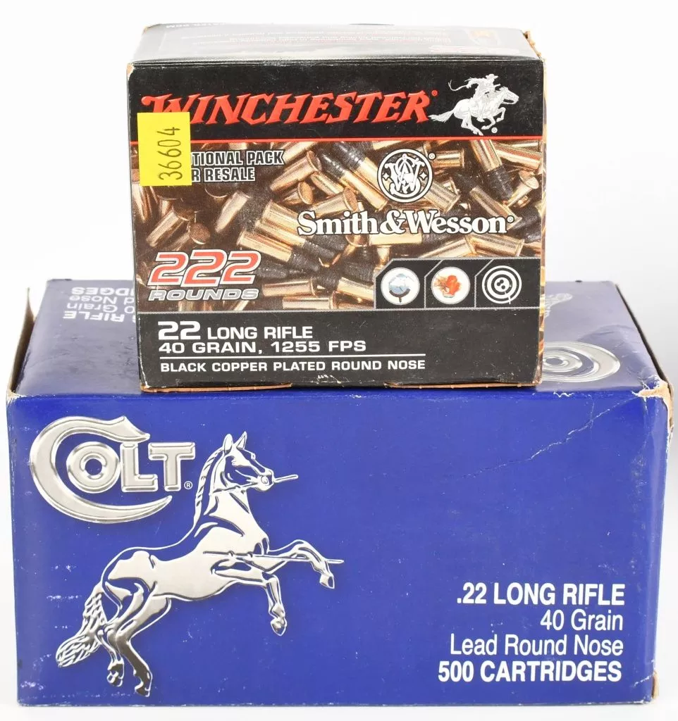 422 rds of the .22 L:R ammo Winchester & Colt