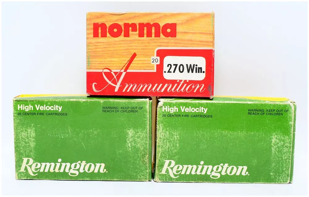 48 Rounds Vintage Norma and Remington .270 Winchester Ammunition