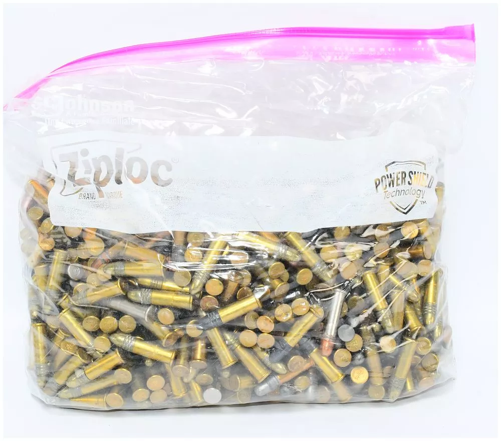 5 LBS of Mixed .22 LR Ammunition in Ziploc Bag