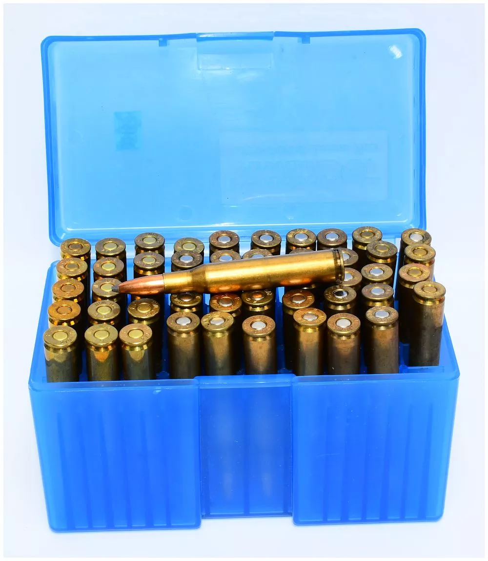 50 Rounds of Remanufactured .270 Winchester Ammunition in an MTM 50-Round Flip-Top Rifle Ammo Box