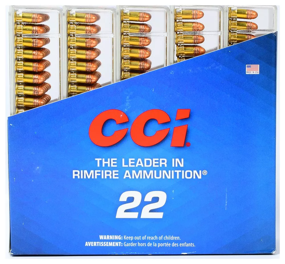 500 Rounds CCI .22 Short Target Rimfire Ammunition