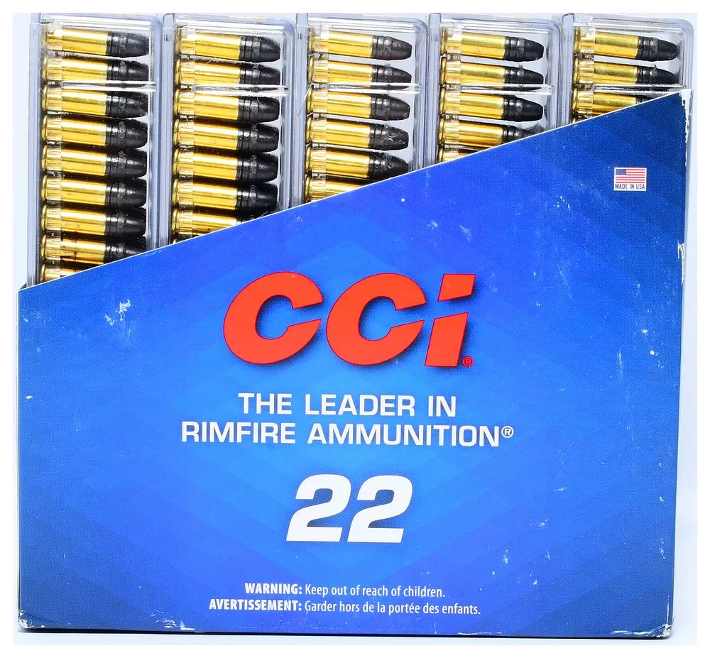 500 Rounds CCI 40 Grain Subsonic Hollow Point 22 Long Rifle Ammunition