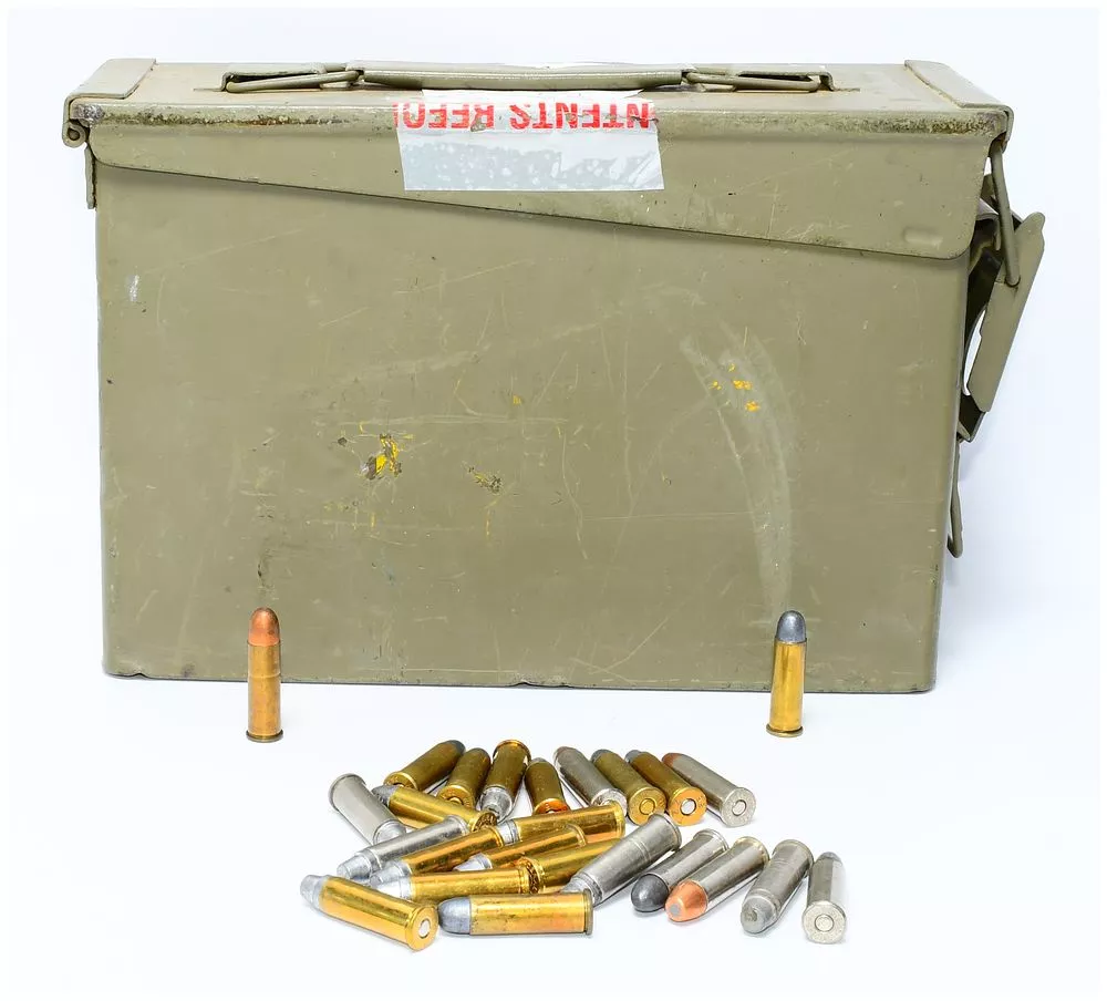 700 Rounds Mixed Head Stamped .38 Special Ammunition in a Military Surplus Metal Ammo Can