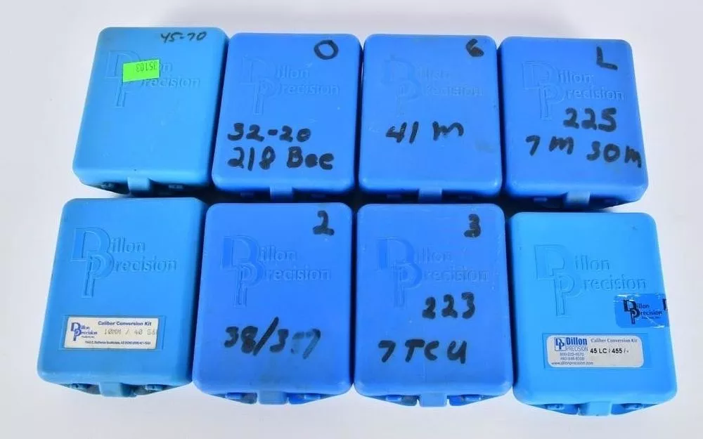 8 Dillon Caliber Press Conversion Kits