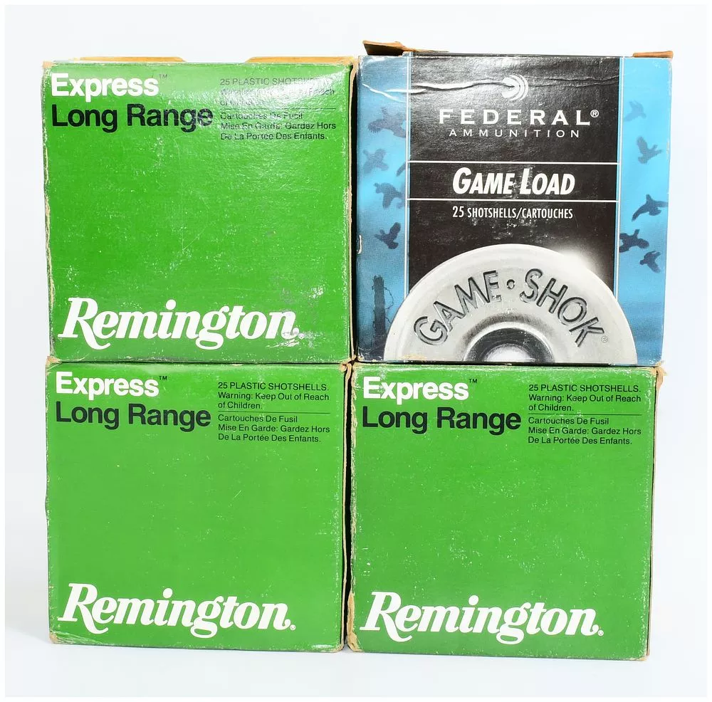 88 Rounds of 16-Gauge Shotgun Ammunition: Remington Express Long Range and Federal Game Load