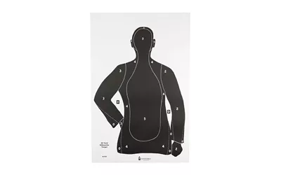 Action Target B-21E Black Shooting Targets - 100 Pack