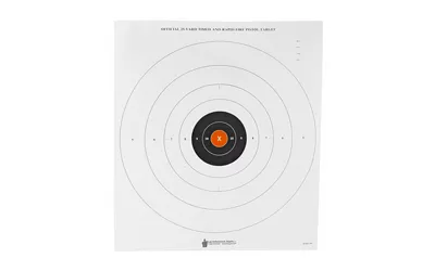 Action Target B-8 Center Paper Shooting Targets - 100 Pack