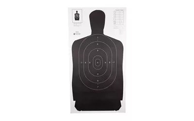 Action Target B27S Black Shooting Targets - 100 Pack