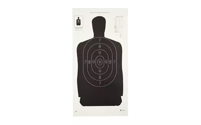 Action Target B29 Black Shooting Targets - 100 Pack