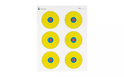 Action Target Bright 6 Bullseye Shooting Targets - 100PK