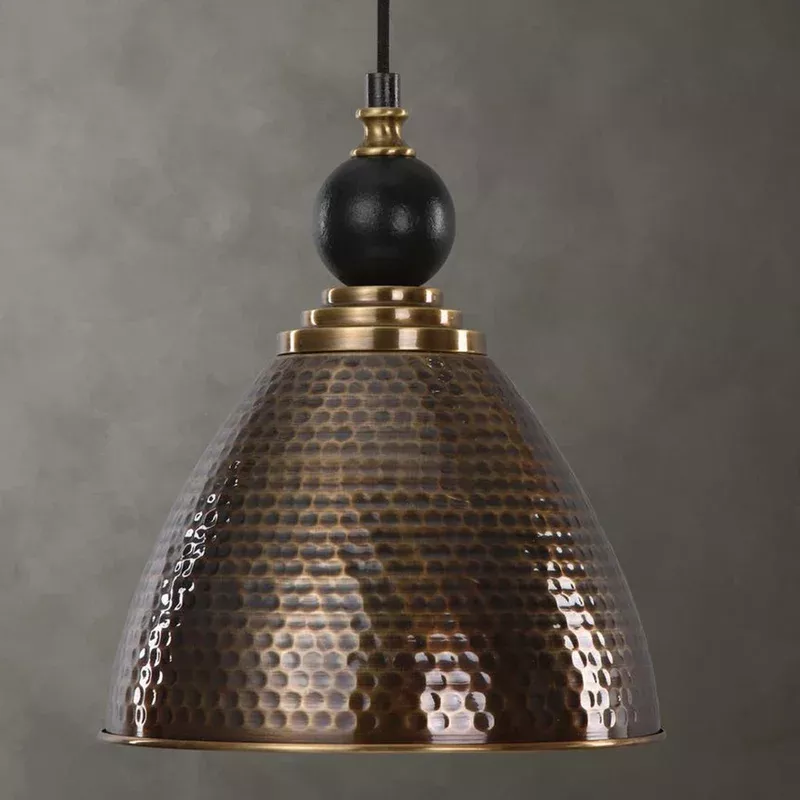 adastra 1 light pendant antique brass