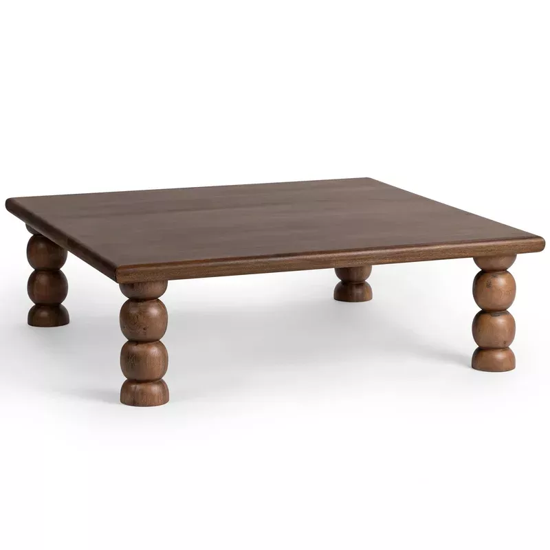adir square coffee table tundra brown