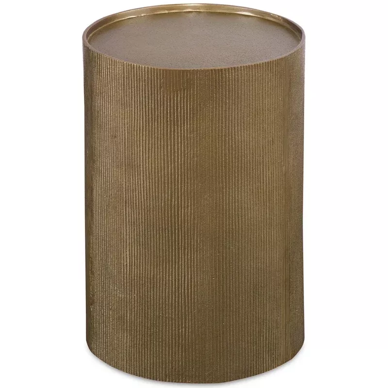 adrina accent table antique gold