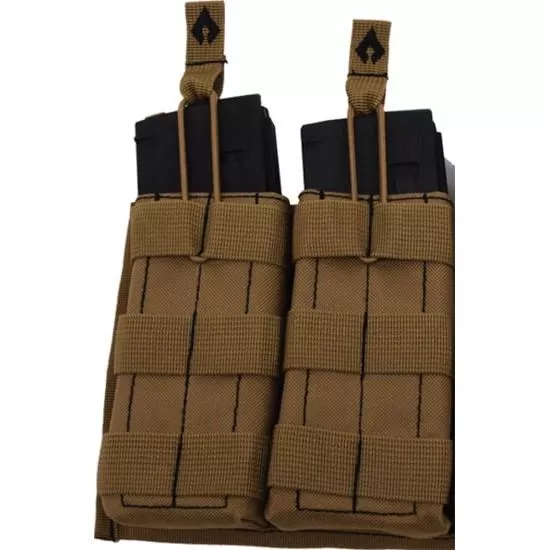 Advance Warrior Solutions Open Top Double Mag Pouch - Tan