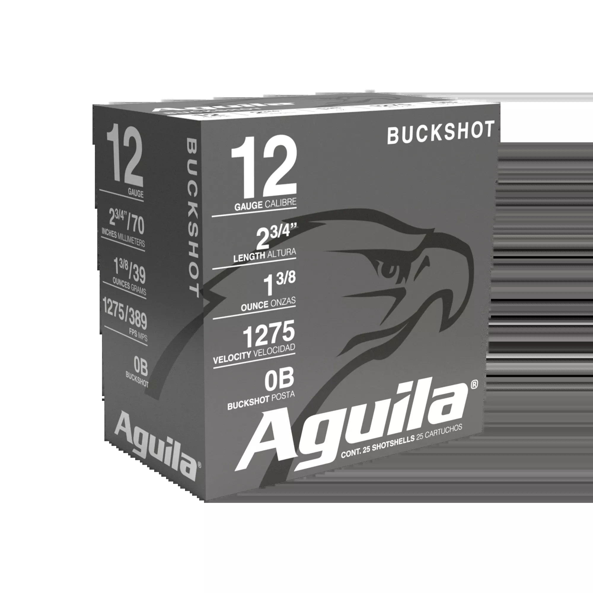 Aguila 12GA 2-3/4" 0 Buckshot Shells - 25rd Box 640420002026