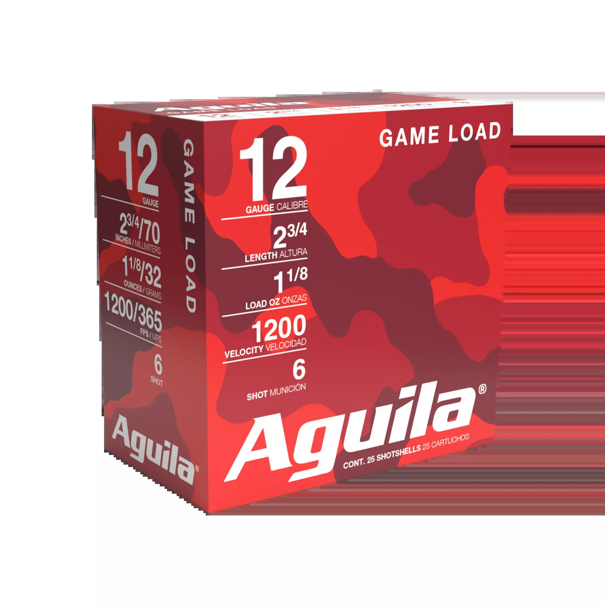 AGUILA 12GA 2 3/4" 1/8 OZ #6 25RD BX 10 BXS PER CS 640420002705