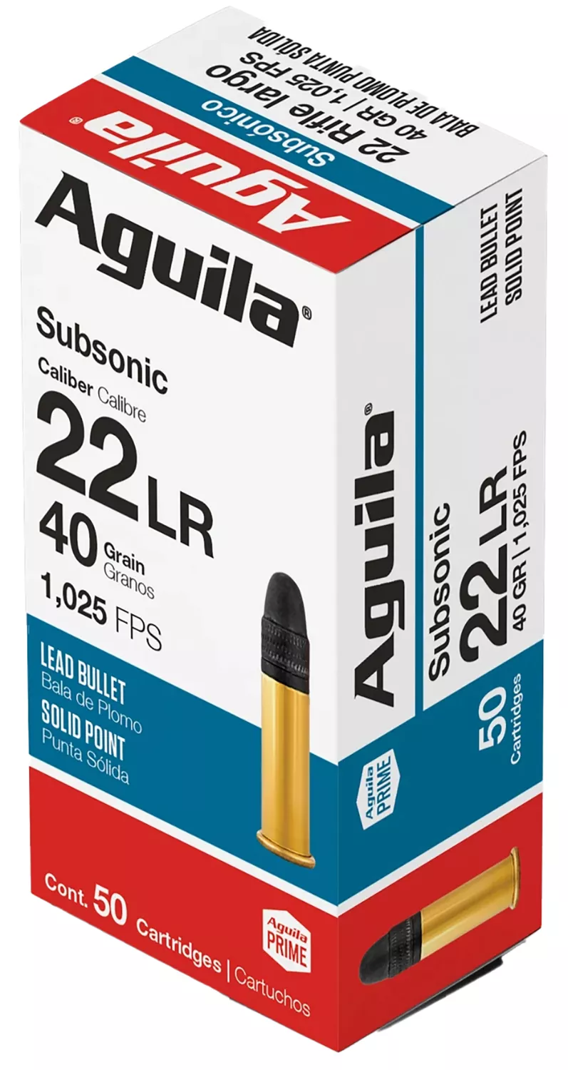 Aguila .22 LR Subsonic - 50 Rounds