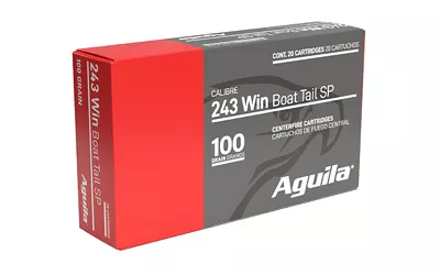 Aguila .243 Winchester 100GR Soft Point Rifle Ammunition