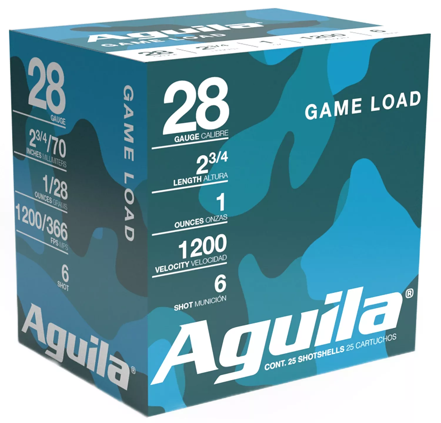 Aguila 28 Gauge 2-3/4" Birdshot 1 oz #6 Shot - 25 Rounds (20 Boxes per Case)