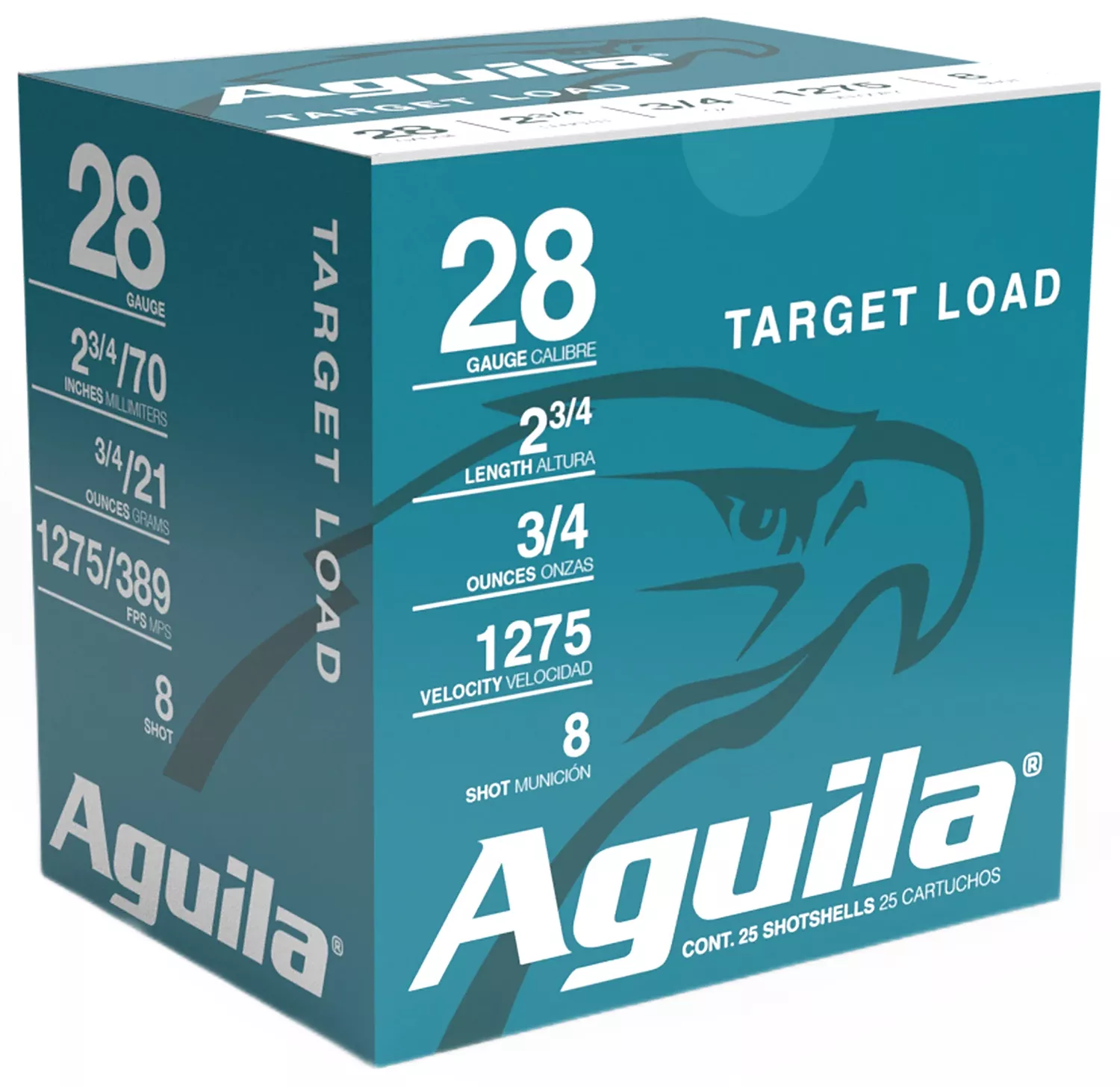 Aguila 28 Gauge Target Load 2.75" 3/4oz 8 Shot - 25 Rounds 640420006154